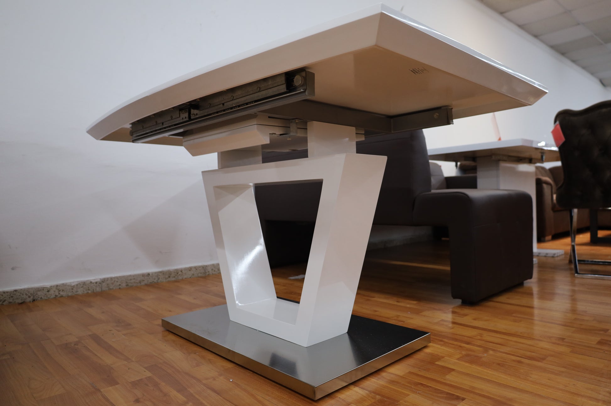 + + MCA NICOLO + Tisch Esstisch möbel-outlet-24 weiß – Ausziehbar Hochglanz